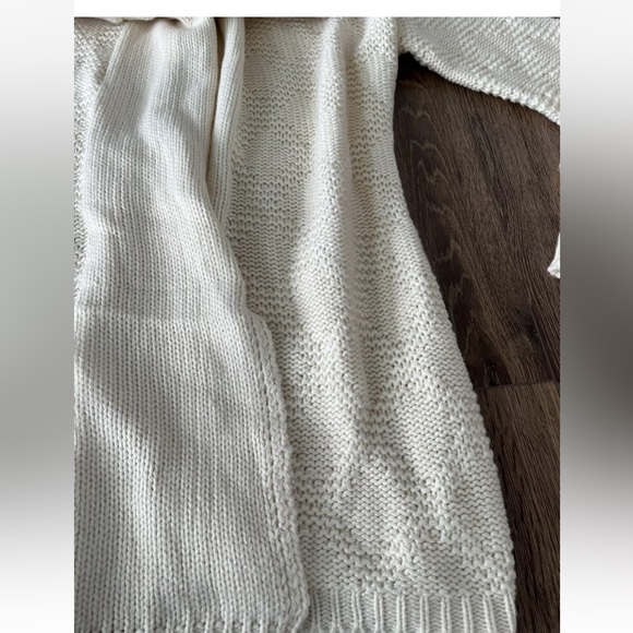 Escio Womens Long Cardigan Sweater, Size Small, Ivory, Snap Closure - Picture 2 of 8